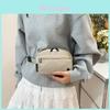 Simple Solid Color Women Casual Lightweight Waterproof Square Bag For Daily Use