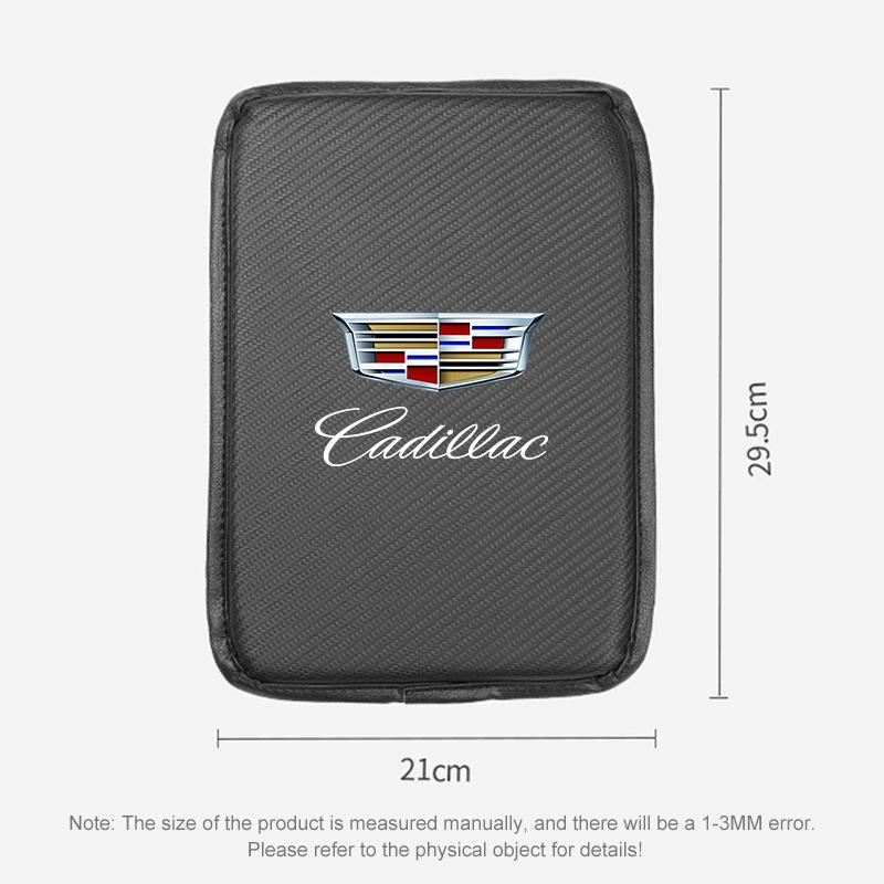 Car Center Console Armrest Box Protective Pad Carbon Fiber Soft Pad For Cadillac CT5 CT6 CTS Seville ATS CT4 XTS Celestiq Ciel Escala SRX XT4 XT5 XT6