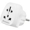 Verbatim Travel Adapter Eu/Uk/Uswteu-02 White 49549