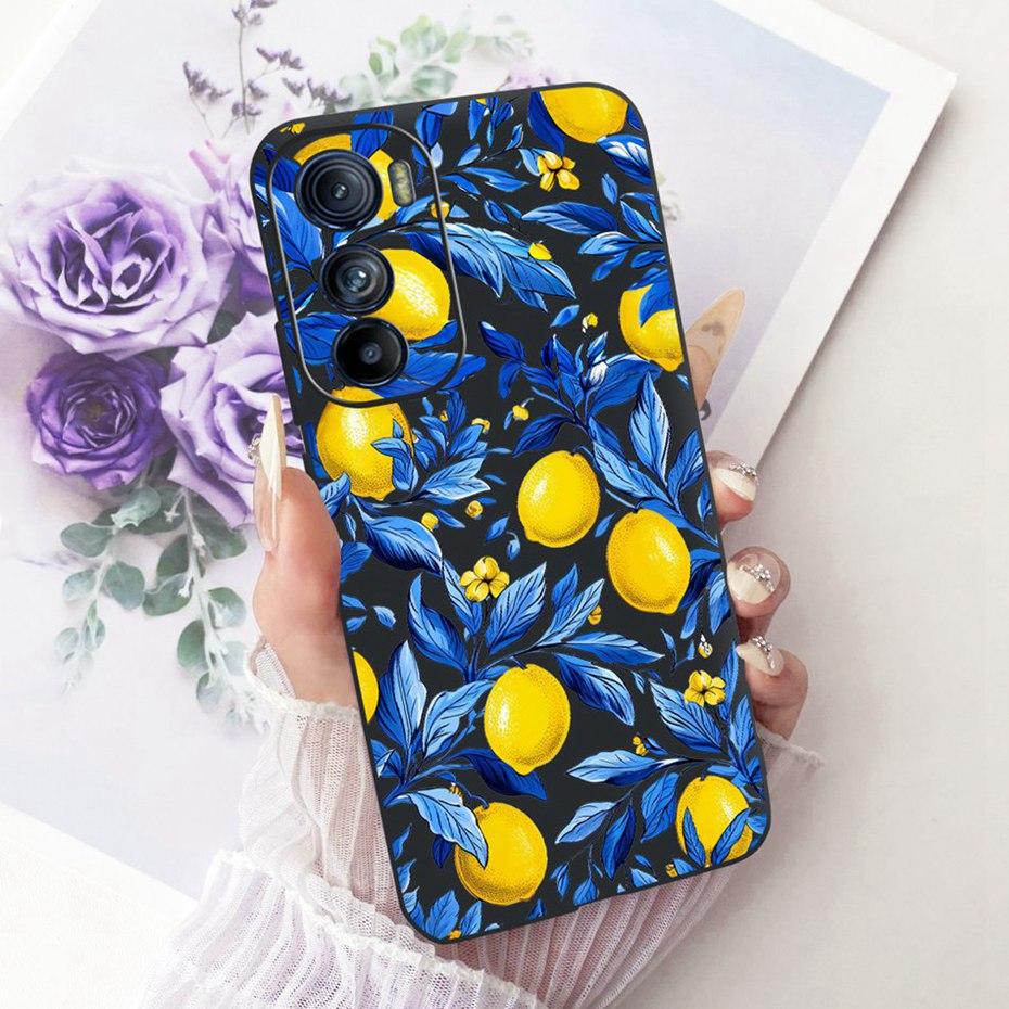 Cute Printing Phone Case For Motorola Edge 30 30Pro 30Neo Soft Black Silicone TPU Cases For MOTO Edge30 Pro Neo Covers Bumpers