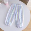 Girls' Summer Slim Fit New Loose Summer Casual Pants, Children's Baby Mosquito Repellent Pants