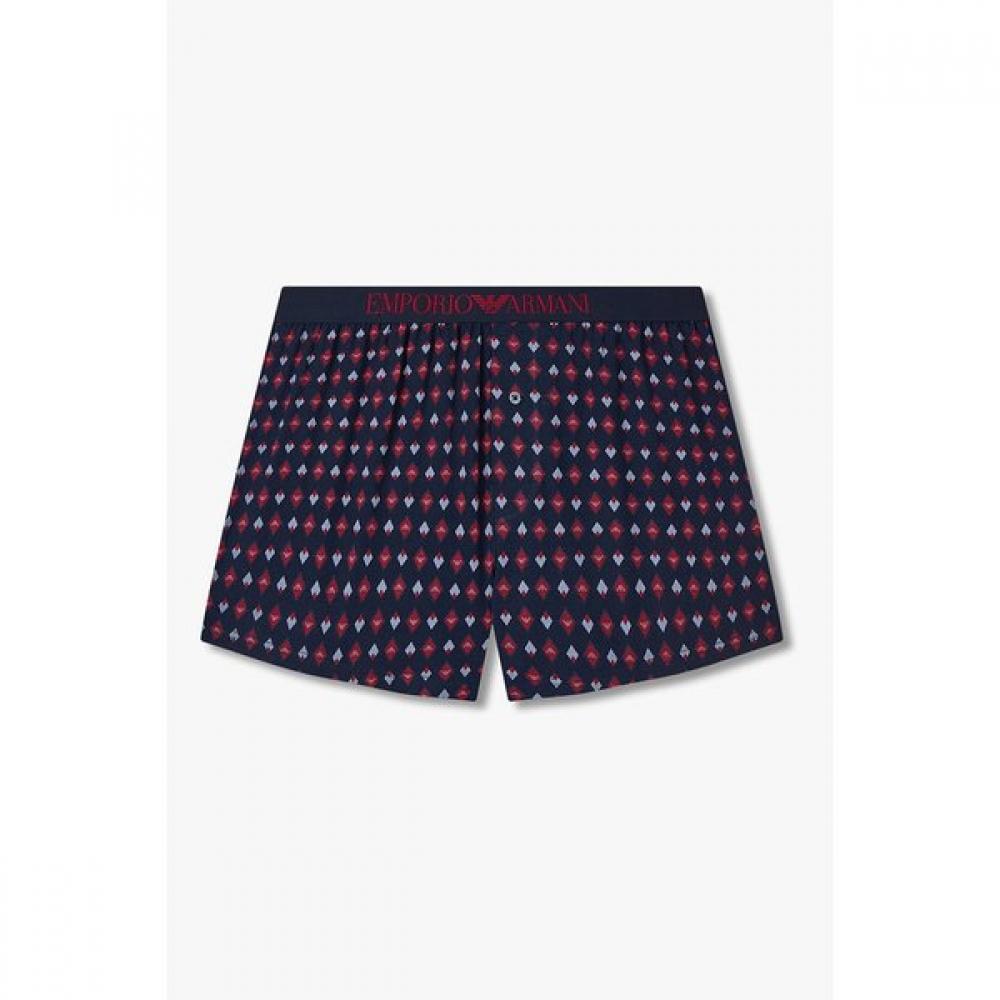 Emporio Armani Men S Logo Patterned Cotton Trunk 2pcS Set  0815312092  0815312094 