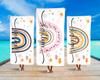 Rainbow Oversized Beach Towel Sandproof Comfortable Beach Towel Gift for Kids Son Daughter Summer Vacation Trip