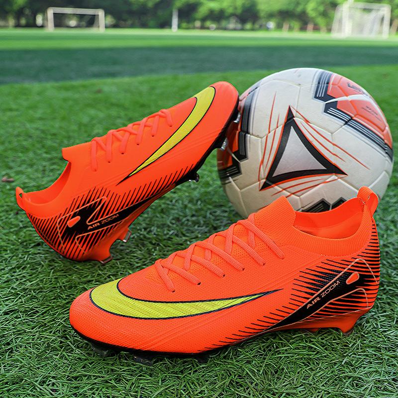 Nouvelles Chaussures de Football Légères Antidérapantes Basse Coupe, Chaussures de Football pour Compétition et Entraînement sur Pelouse Artificielle pour Jeunes Hommes et Femmes
