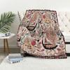 Bohemian Pattern Digitalprinted Polyester Bedroom Velvet Flannel Cover Blanket Fleece Soft Sofa Cover Blankets for Beds