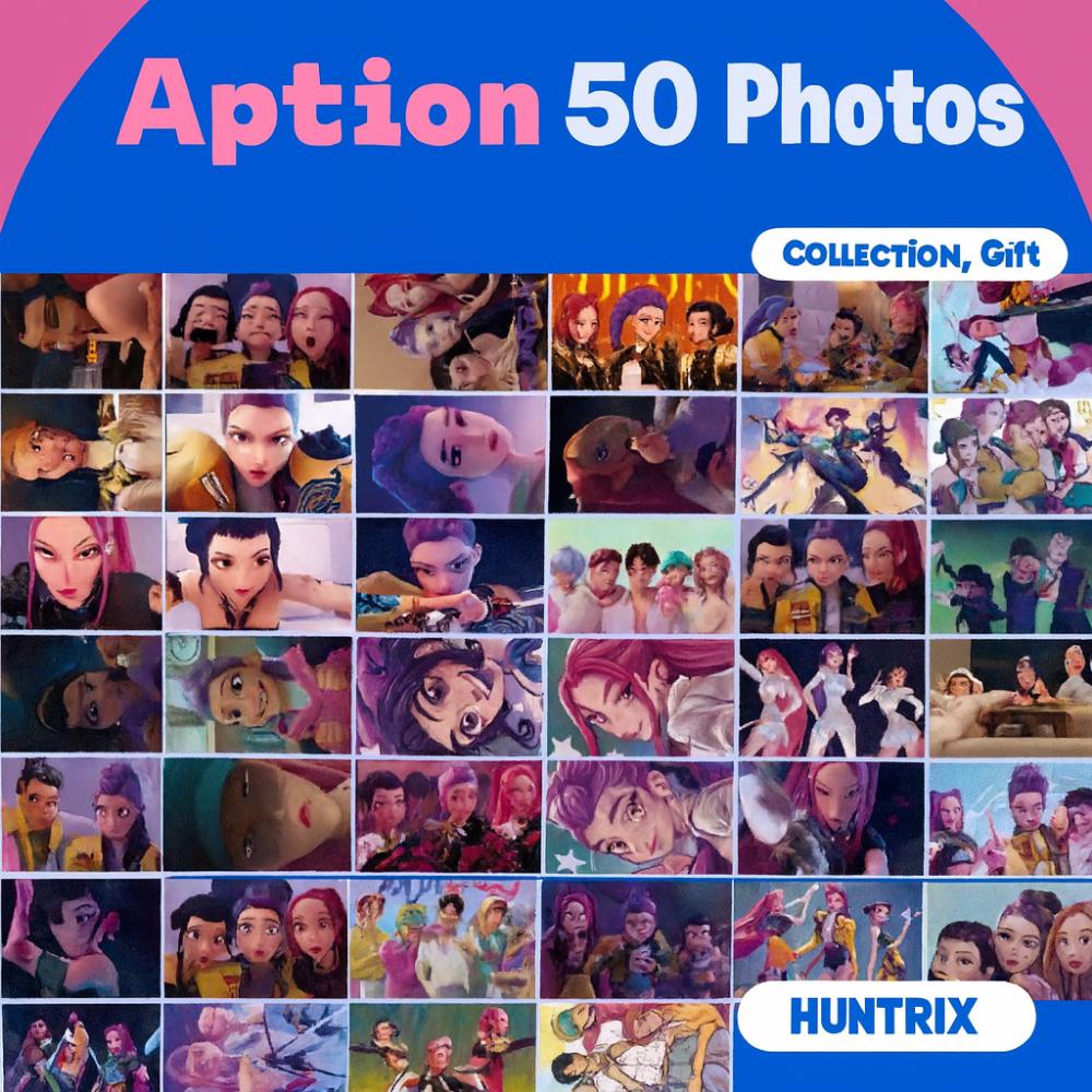 K-POP Demon Hunters Ultieme Fotokaartencollectie: HUNTRIX, LION BOYZ & DERPY (PER SET VAN 50 STUKS)