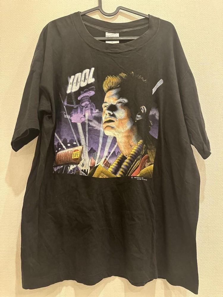 Vintage Billy Idol Cotton Black Shirt Unisex Concert S To 5XL EL594 Unisex T-Shirt