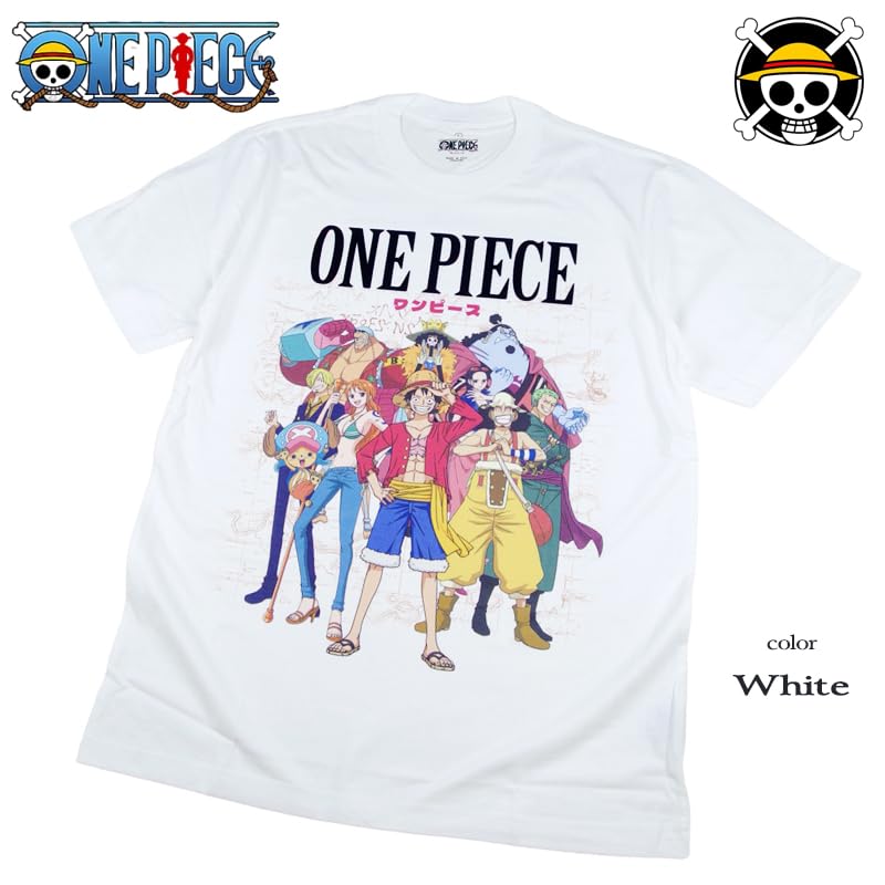 EVERSOUL ONE PIECE Short Sleeve Straw Hat Character Anime Movie XL Size T-Shirt, Pirates, Luffy, Chopper, Zoro, Nami, Sanji, Merchandise, Tee, Men's,