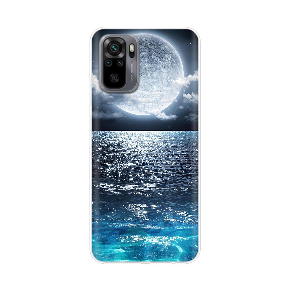 Silicone Flower Phone Case For Xiaomi Redmi Note 10 Case 6.43'' Lovely TPU Back Cover For Xiomi Redmi Note10 Pro Bumper Shells