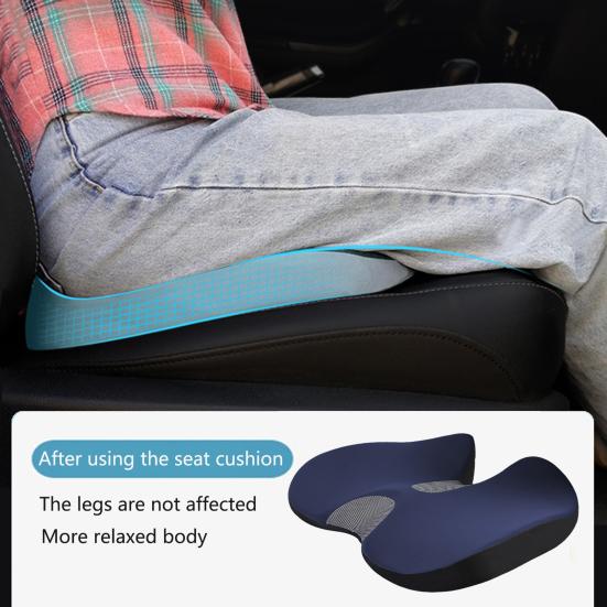 Coussin de siège de voiture ergonomique, soulage la pression, améliore la Posture, Texture douce, pour le travail et la conduite
