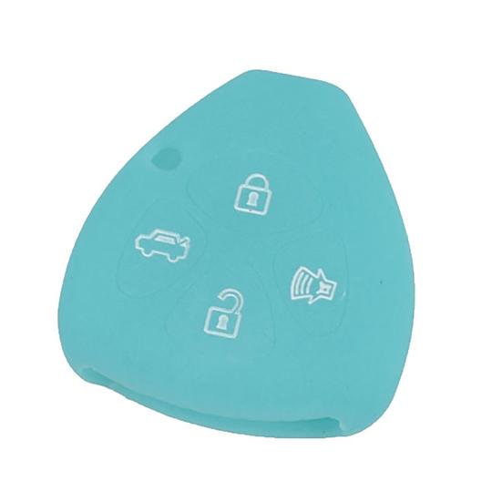 4 Buttons Silicone Remote Car Key Fob Protection Cover Case for Toyota Crown