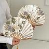 Small Fan Portable Antique Shell Fan Folding Cool Fan Props Hanfu Classical Chinese Fan Folding Fan