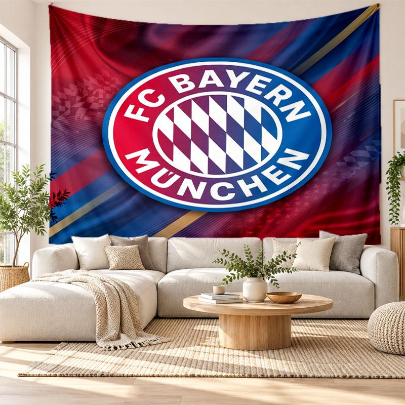 Gobelin ścienny Bayern Monachium, Miękki materiał do zawieszenia na ścianie, Dekoracyjne tło do sypialni, Dekoracja ścienna do domu
