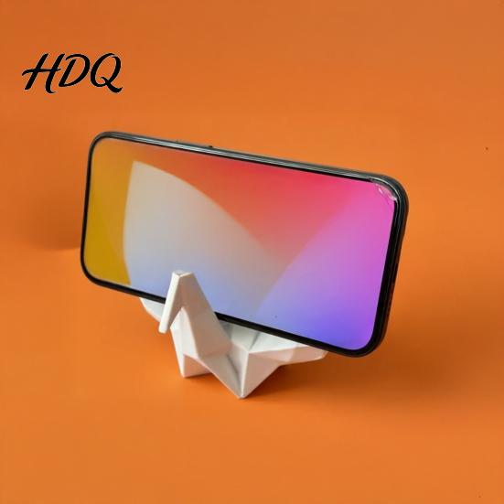 Muscular Origami Cranes Holder Phone Holder 3D Printed Mobile Desk Stand Stand Universal Cell Mount for Desktop Decoration
