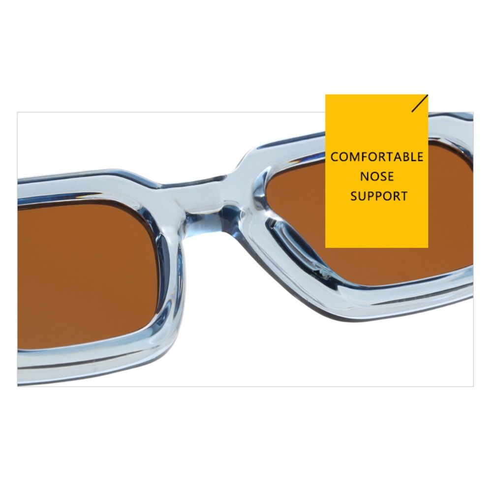 Trendige Uv400 Schutz Sonnenbrille mit quadratischem Rahmen Kleine Shades Punk Sonnenbrille für Damen & Herren