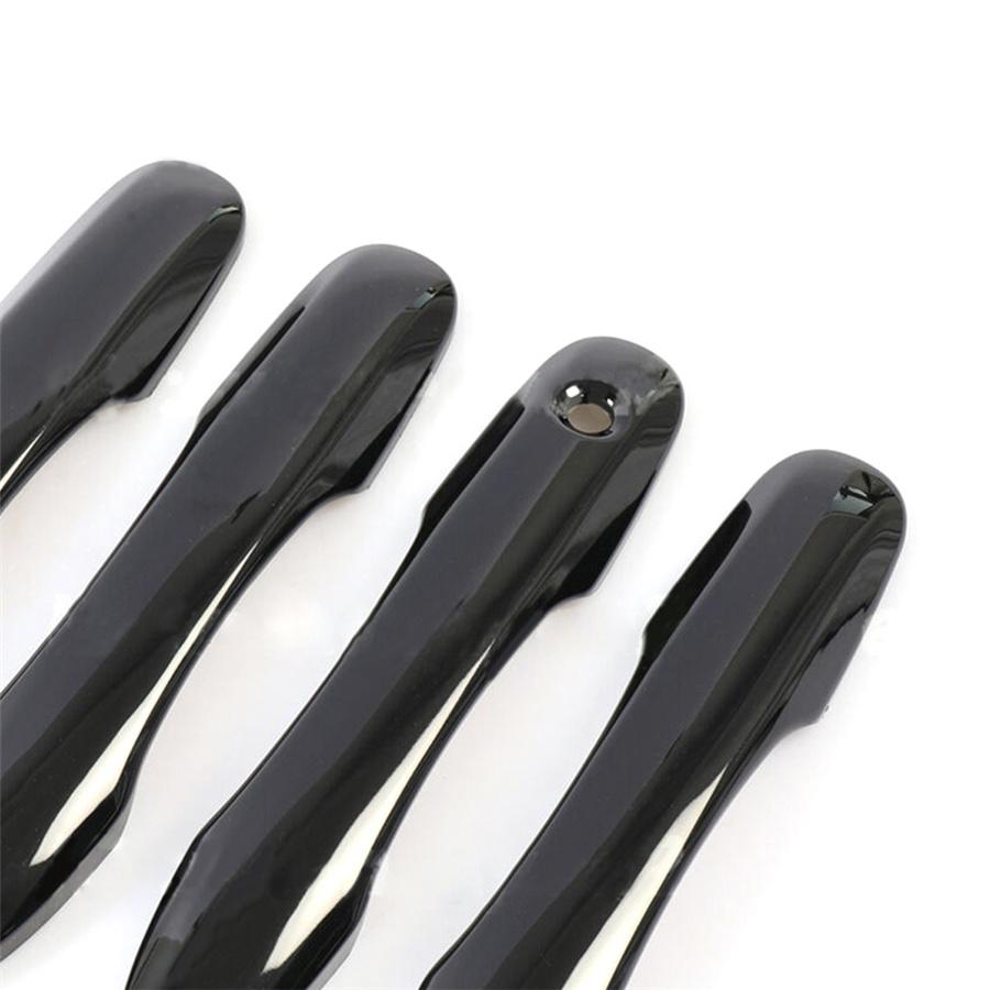 4PCS ABS Gloss Black Side Door Handle Cover Trim For 2018-2019 Toyota Camry XV70