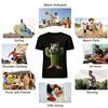 Hippo Cactus Creative Print Casual Short Sleeve T-Shirt Pure cotton T-shirt