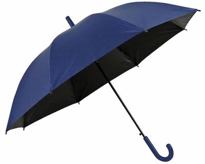 Basic Standard Umbrella for Sun and Rain Jump UV Protection Special Interior Light and Heat Thick Center Fiberglass Solid Navy Kids, 55cm, Umbrella,
