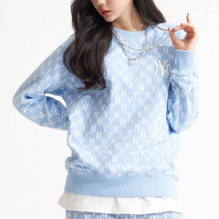 MLB Sweatshirt Unisex Light Blue 3AMTM0221-50BLL
