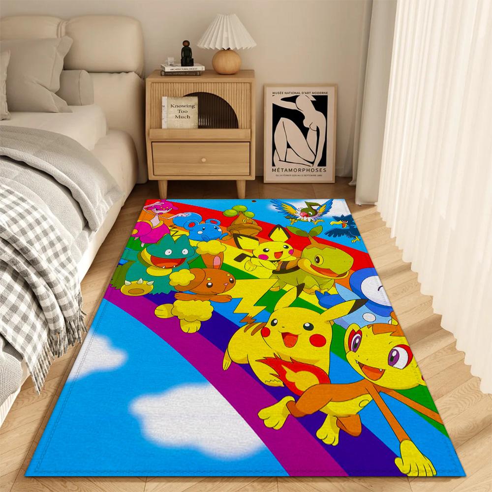 Fashion Entrance Mat Kitchen Carpet Living Room Rugs Decoration P-pikachu Super Absorbent Bathroom Rug Floor Mats Balcony Door