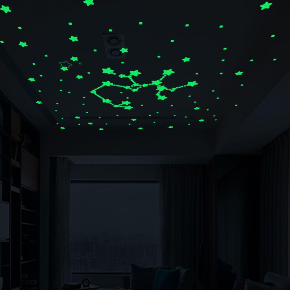 Party Supplies Starry Ceiling Stars Dots Luminous Wall Stickers Glow In Dark Fluorescent Decals
