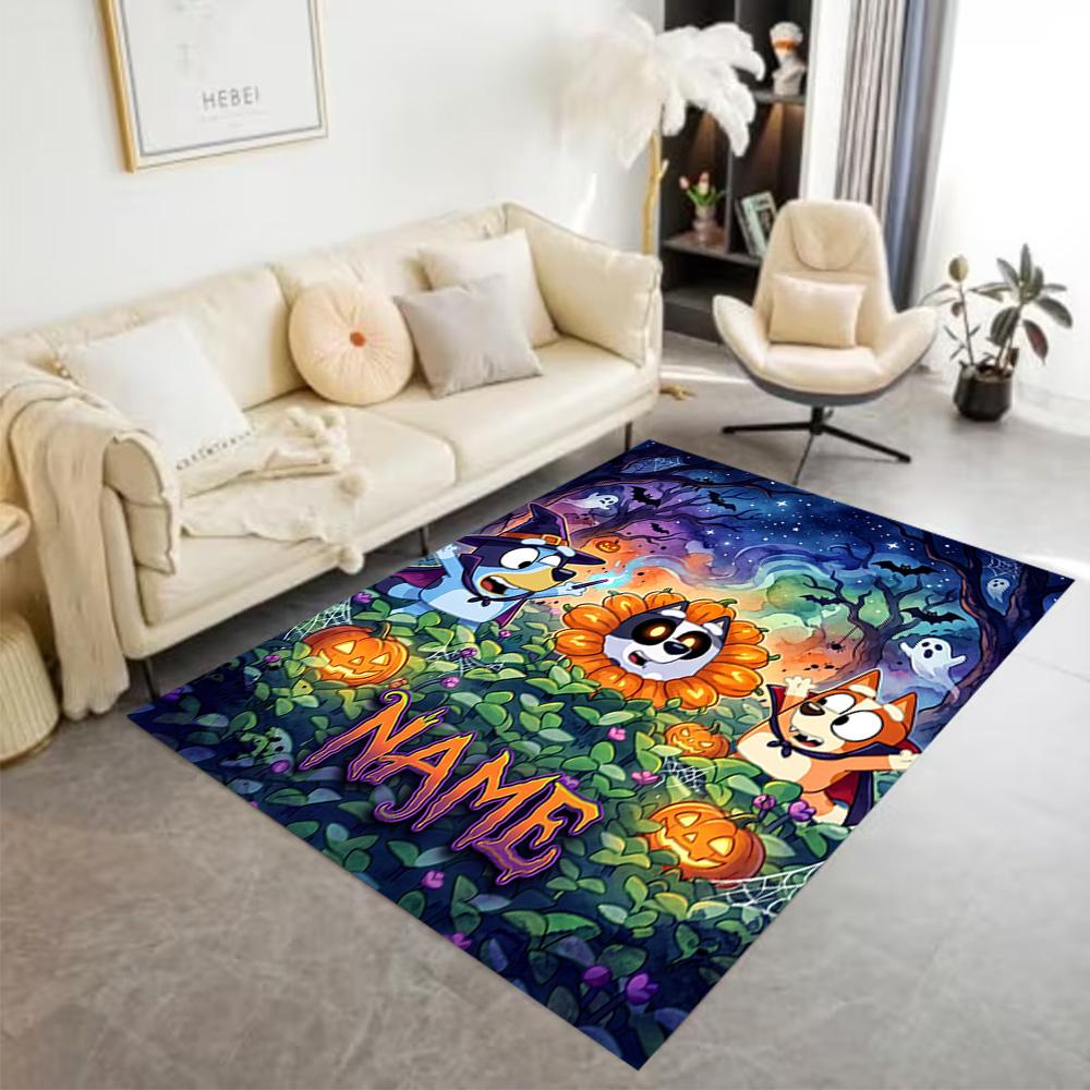 Halloween Night Adventure Customize Text Floor Mat Perfect for Outdoor Game Room Entryway Foyer Anti-slip Rug Office home decor