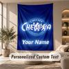 Wandteppich Benutzerdefinierter Name Text, Wandbehang Teppich Heimzimmer DekorChelsea FC