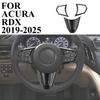 Carbon Fiber Style Central Control Steering Wheel Trim Cover Fit For Acura RDX