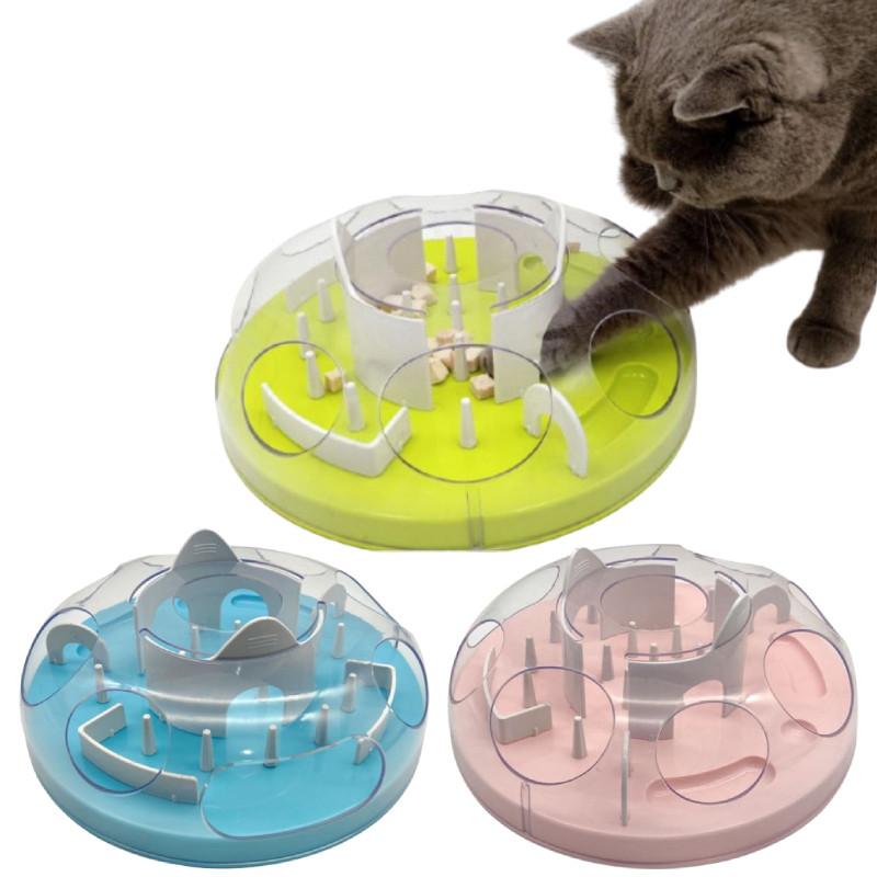 Cat Food Puzzle Toy With Abs For Stimulating Play And Energy Exhaustion