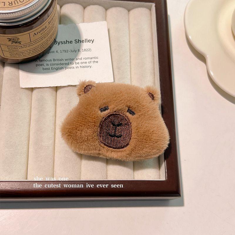 Capybara Cartoon Plush Face Washing Headband