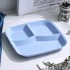 Assiette divisée pour salade de fruits, assiette à compartiments occidentaux à trois grilles, assiette pour repas diététique, plateau pour aliments, vaisselle de cuisine