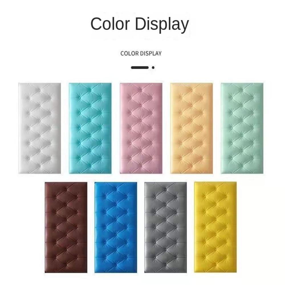 Home Decoration Thicken 3D Wall Stickers Self-adhesive Diy Soft Cushion Anti-Collision Wallpaper Kids Bedroom