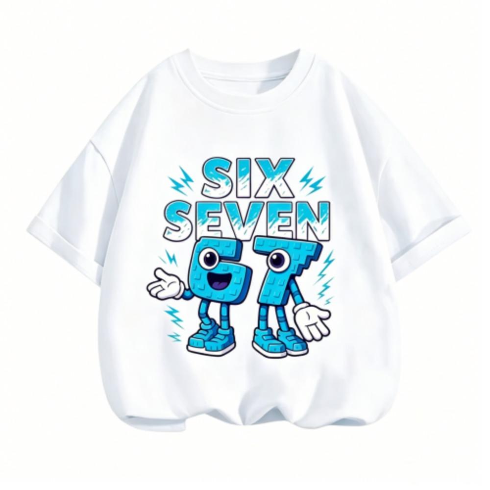 Fashion Letter 67 Brother Funny Printed Kids T-Shirt Casual Boys and Girl Short Sleeve T-shirt Tops Summer Children's Clothes Tees