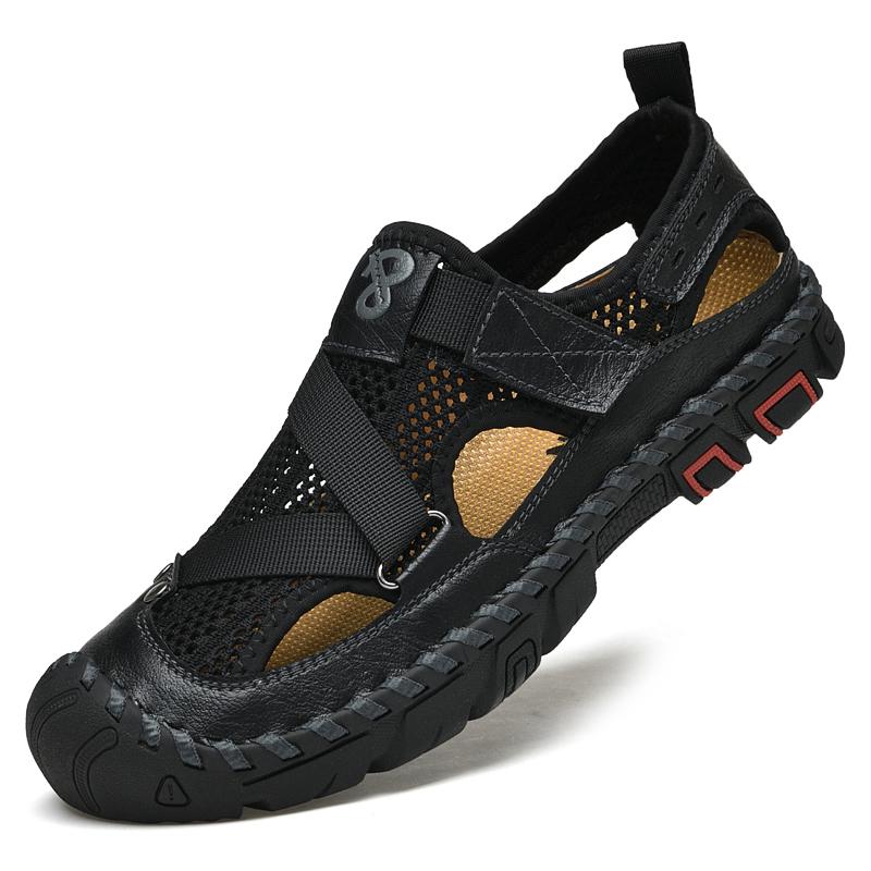 Summer Man Sandals Big Size 46 Comfort Hook Loop Beach Sandals For Man Outdoor Anti-Slip Platform Sandals Men Sandalia Masculina