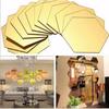 6/12Pcs Removable 3D Safety Mirror Wall Sticker Home Decor Geometric Hexagon Mural Decals