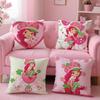 Housse de coussin Fraise Shortcakeiou Chaude Confortable Durable Housse de coussin Multi-Scène pour Maison Bureau Voiture Canapé