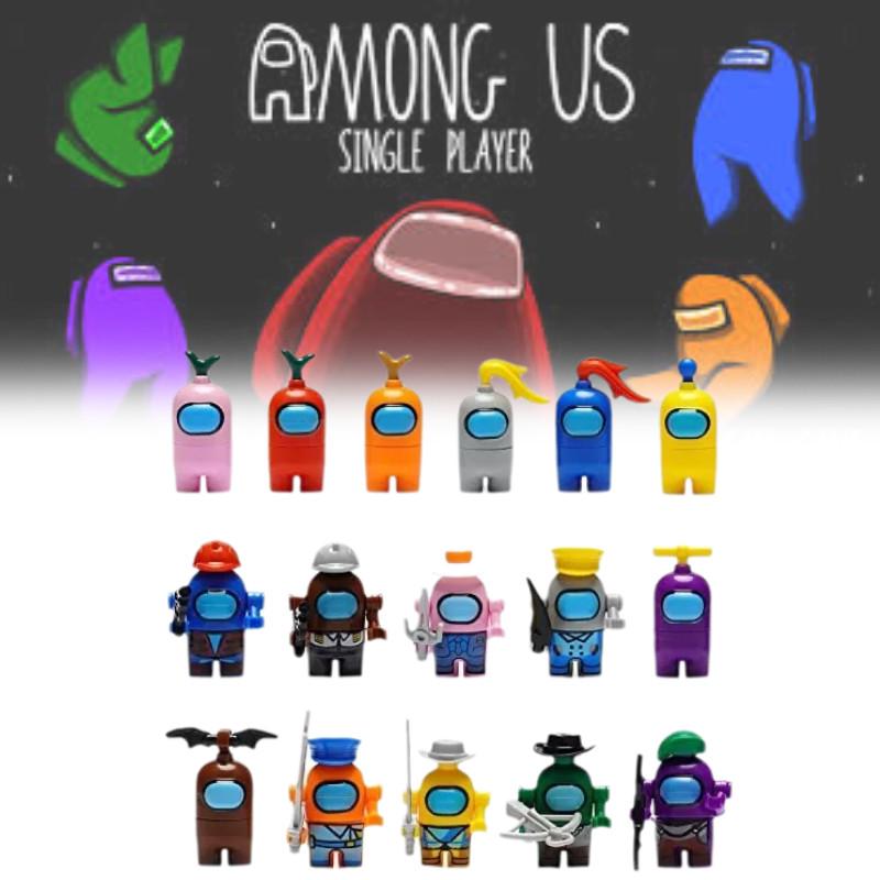 Mini Blocs de Construction Espace Among Us 16 Personnages Passionnants Parfaits Pour le Temps de Jeu des Enfants