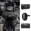 Totenkopfmuster PU Aufbewahrungstasche Motorrad Werkzeugtasche Motorrad Fronttasche Gabel Lenker Tasche Satteltasche