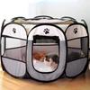 Tente pliable Portable pour animaux de compagnie, chenil, clôture octogonale, abri pour chiots, facile à utiliser en extérieur, opération facile, grandes Cages pour chiens et chats