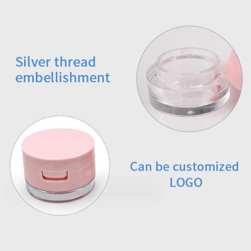 1 boîte à poudre portable 3G/5G, récipient vide pour poudre libre avec tamis, miroir, tamis cosmétique, pot en vrac, conteneur de maquillage de voyage