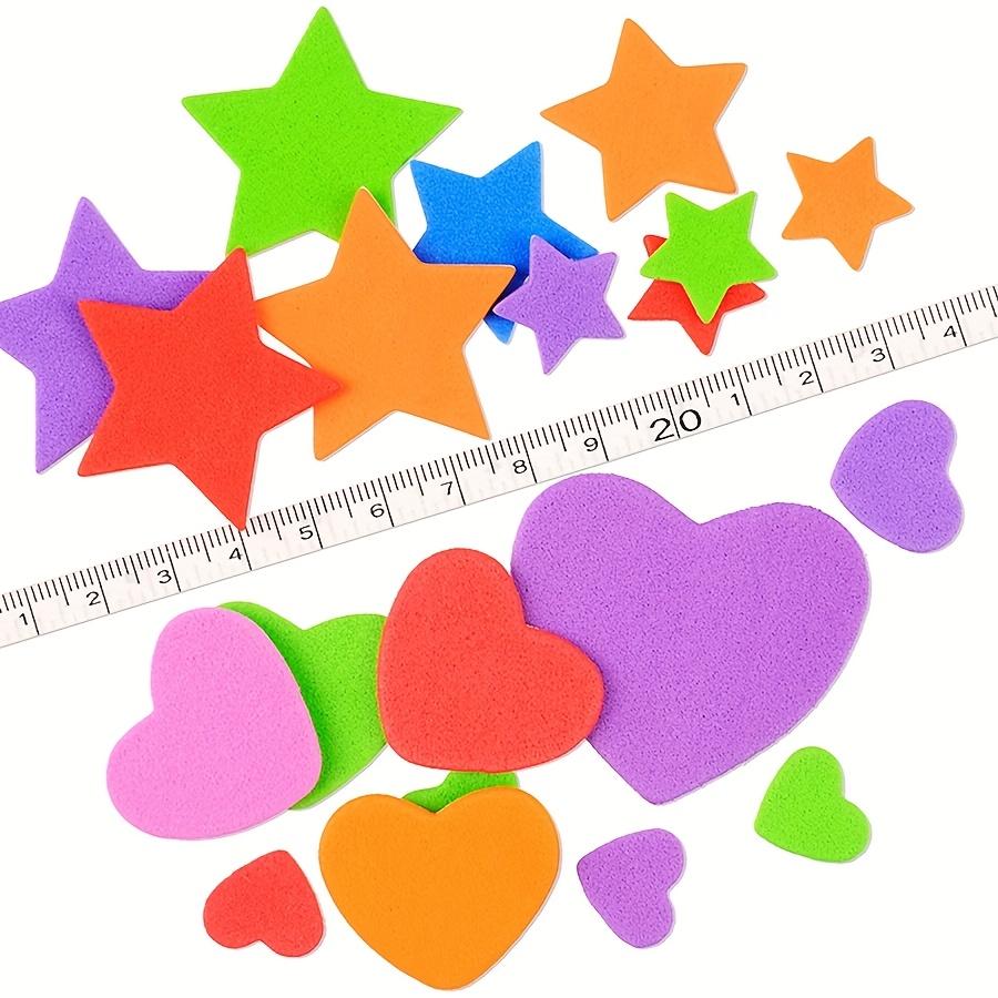 3D Self-Adhesive EVA Foam Stickers Craft Star Heart Car Fish Dog Cat Flower Numbers Shapes Sponge Patches for DIY Handmade JXB