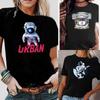 T-shirt da Donna Estiva alla Moda con Stampa Astronauta Girocollo Manica Corta Casual Traspirante Maglietta Top Abbigliamento Donna Streetwear