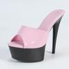 Sexy Slippers Women Platform Peep Toe Sandals 15CM Stiletto High Heels Slip On Party Nightclub Ladies Mules