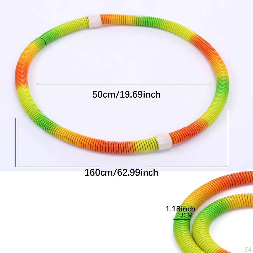 160cm Comfortable And Portable PVC Weighted Fitness Hoop Abdominal Workout Equipment for Men