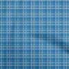 Georgette Viscose Blue Fabric Check Dress Material Fabric Print Fabric By The Yard 42 Inch