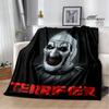 Terrifier Horrorfilm Druckdecke Mode Warm Flanell Weich Und Bequem Decke Picknick Geburtstagsgeschenk