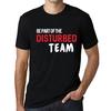 Tricou vintage pentru bărbați Tricou grafic Fiți parte din The Disturbed Team Text Deep Black White