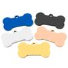 Acier Inoxydable 20 Pièces Os Médaille d'Identification Chien Porte-Clés Gravé ID Animal de Compagnie Personnalisé Étiquettes de Collier Pendentif Porte-Clés Os Accessoires pour Animaux de Compagnie