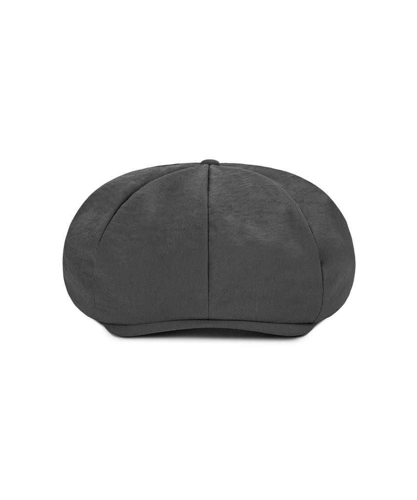 Bajal Va Curved Logo Easy Fit Newsboy Cap Grey