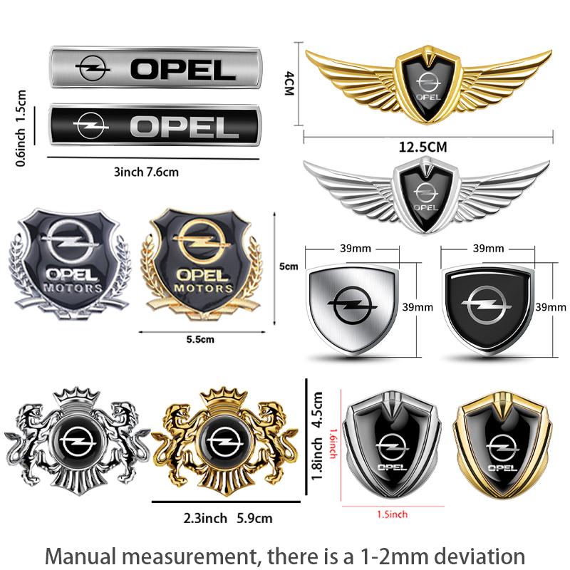 3D Metal Silver Black Red Car Rear Trunk Badge Decal Stikcer For Opel OPC Astra G Insignia Corsa Mokka Vectra Combo Accessories